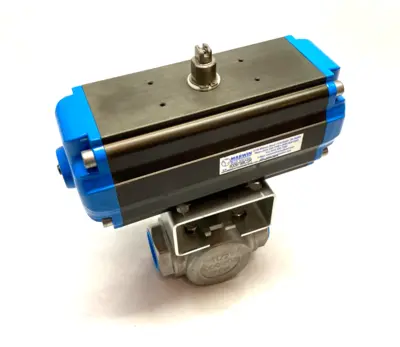 New | in-Stock MARWIN UT SERIES PNEUMATIC BALL VALVE ACTUATOR ASSEMBLY 1-1/2" 3-WAY Linear Actuators | Maverick Industrial Sales #1113083