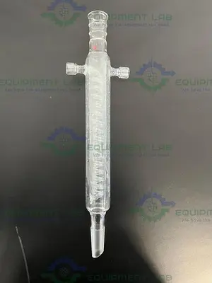 USED ACE GLASS 250MM SPIRALED COIL CONDENSER W/ 24/40 JOINTS #7 ACE-THRED CONNECTION