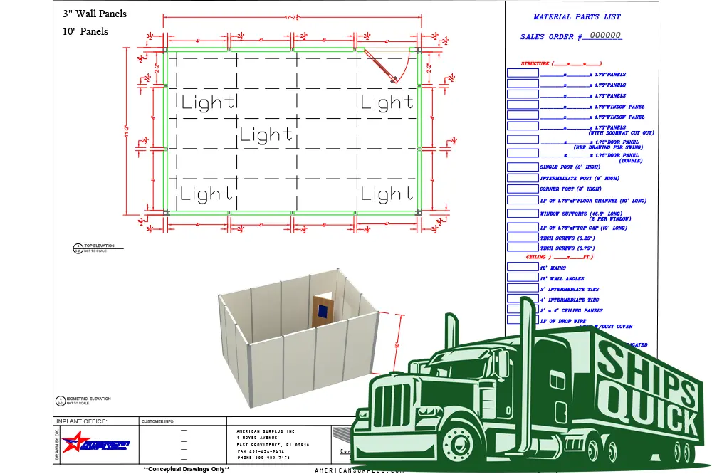 Used National Partitions _UNKNOWN_ Modular Offices Rhode Island US | American Surplus #1268110
