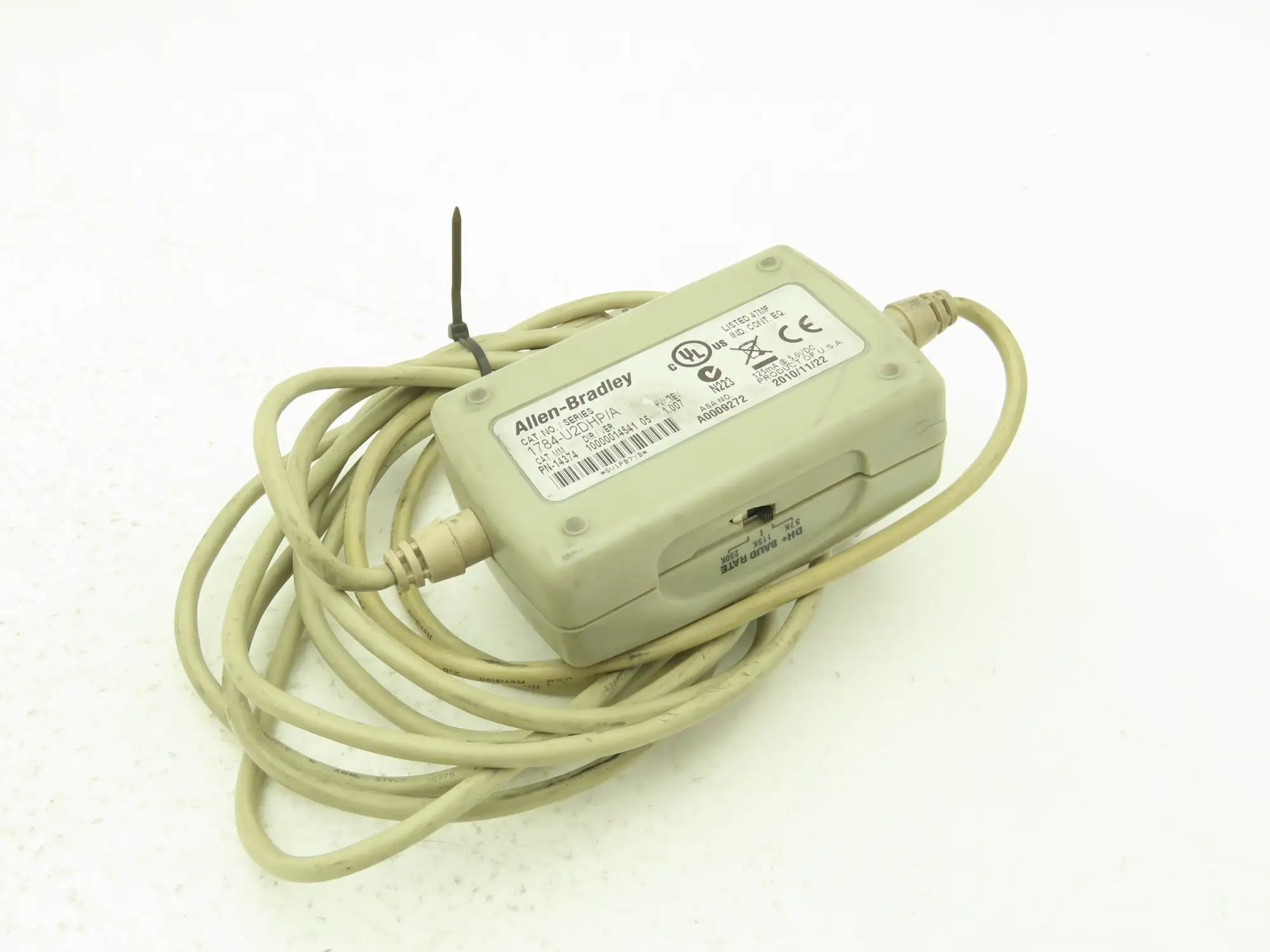 Allen Bradley 1784-U2DHP/A USB-to-Data Highway Plus 8-Pin DIN Cable FW/REV 1.007