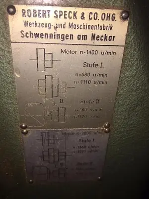 3404-600 Robert Speck (Germany) Tube and Part Cutoff Saw / Mill