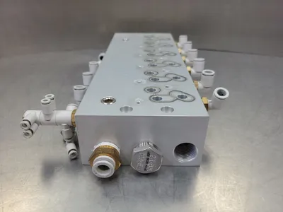 SMC 10012924A PNEUMATIC MANIFOLD MODULE. 6F