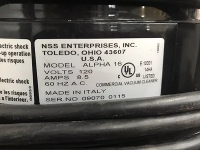 NSS Alpha 16 Wet/Dry Vacuum Tested And Working
