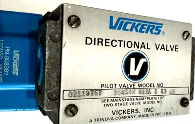 NEW VICKERS DG4S4W-012A-B-60 DIRECTIONAL PILOT VALVE 02-119767 W/868982 COIL 120