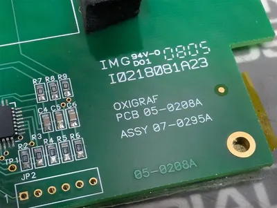 Oxigraf I0218081A23 Oxygen Deficiency Meter Control Board 05-0208A Used