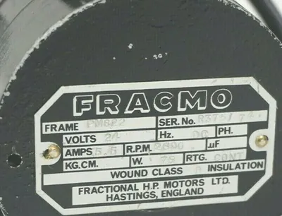 NEW FRACMO PM822 R375/74 MOTOR