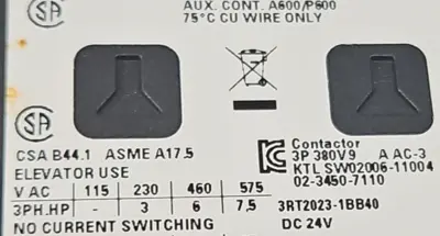 Siemens 3RT2023-1BB40 Power Contactor Loc4B11