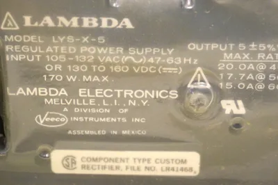 NEW SEALED LAMBDA LYS-X-5 POWER SUPPLY LYSX5