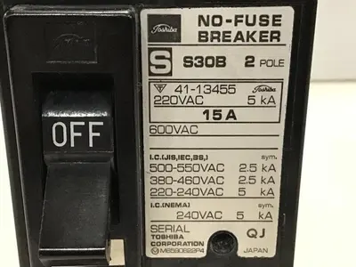 Used TOSHIBA S30-2P-15A Circuit Breakers Michigan US | Ideal Machinery #1311408