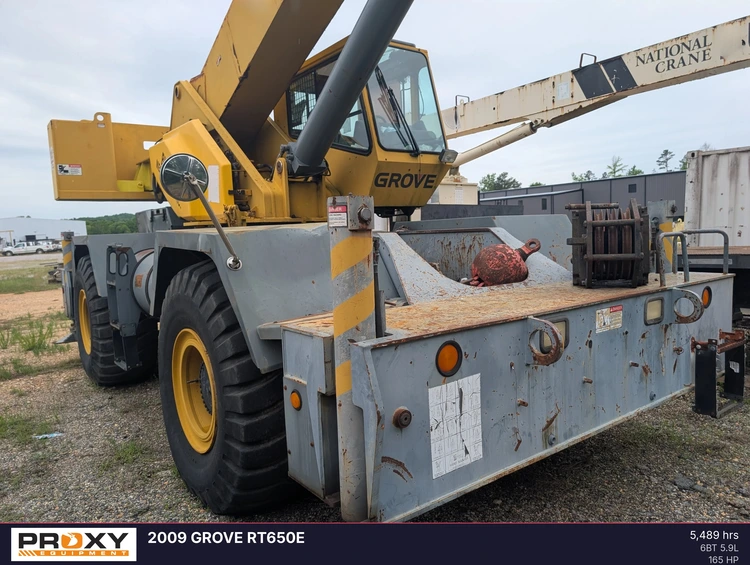 Used 2009 GROVE RT650E Rough Terrain Cranes Louisiana US | Proxy Equipment #1388716