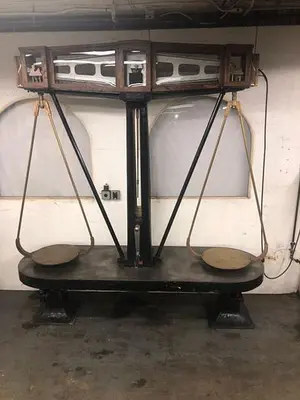 4777-385 Antique US Mint Henry Troemner Type Gold Assay Bullion Balance Beam Scale
