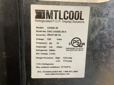 152-0494 Randell SSAC-40BSC Self-Contained Grab & Go Cooler