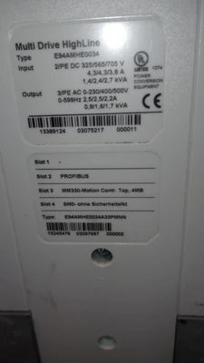 USED LENZE E94AMHE0034