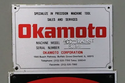 1997 OKAMOTO ACC-1224-ST GRINDERS, SURFACE, RECIPROC. TABLE (HOR. SPDL.) | Prime Machinery (20)