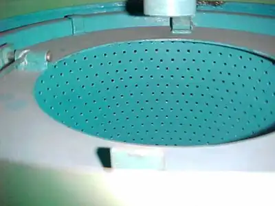 Cepa GZ-500 perforate basket centrifuge, epoxy-lined.