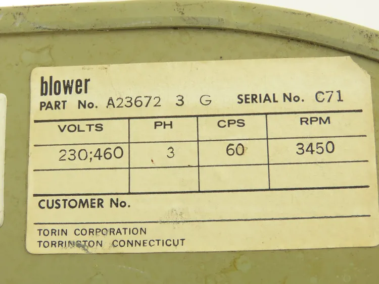 Used TORIN _UNKNOWN_ Blowers Indiana US | Arrow Industrial #611281