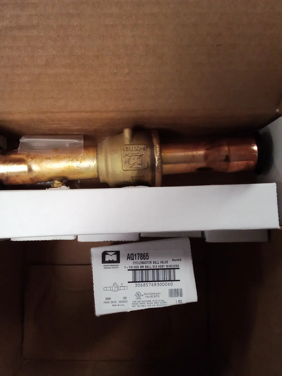 Used Mueller Mueller Industries AQ17865 Chiller & Refrigeration Parts US | Infinity wholesale & Supply LLC #1305718