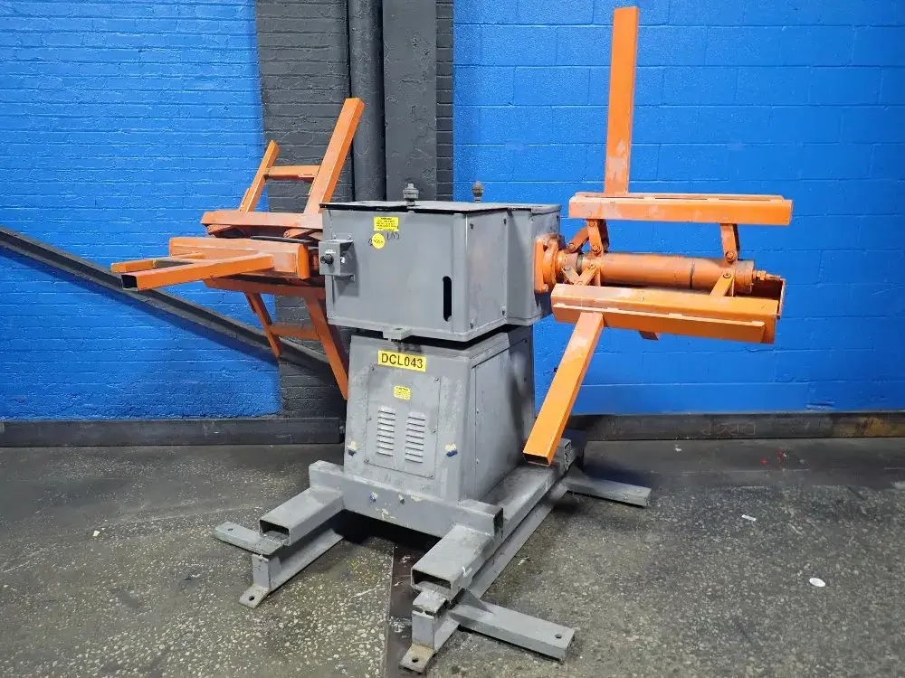 4,000 LBS X 24" PRESS ROOM EQUIPMENT MODEL #PRD-244000-NAB DOUBLE END COIL REEL UNCOILER: YOBRO #25067