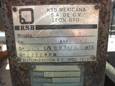 USED KSB RPK40/200