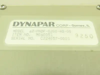 Dynapar 62-PNDF-0200-AB-00 Rotopulser Rotary Incremental Encoder 5/8 Dual Output