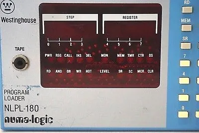 USED WESTINGHOUSE NLPL-180 PROGRAM LOADER WITH ADAPTER NLLA185