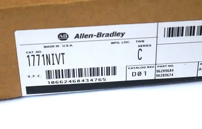 NEW ALLEN BRADLEY 1771-NIVT ANALOG MODULE SER. C, CAT. REV. D01, 1771NIVT