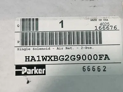 New | in-Stock PARKER HA1WXBG2G9000FA Pumps Ohio US | HGR 24 #1309995