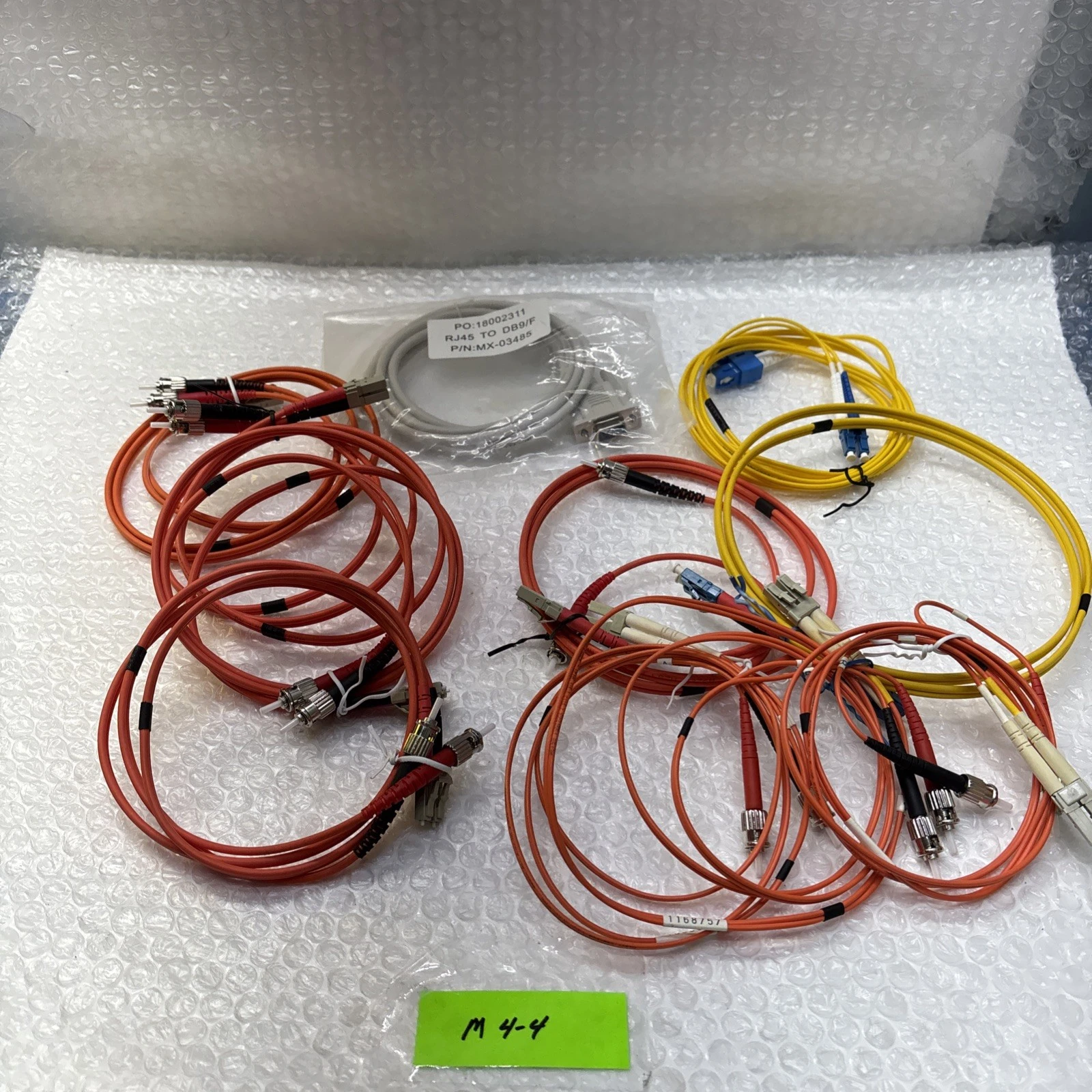** New Fiber Optic Patch Cords (Lot Of 11) LC-LC Duplex S-Mode #