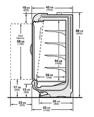 1-0002 Hussmann 72 Foot Hybrid Cooler Run with Compressors