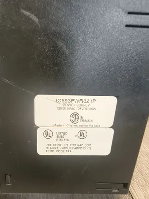 Used GE Fanuc IC693PWR321P Power Supplies South Carolina US | ESS Industrial Equipment Sales #1328113