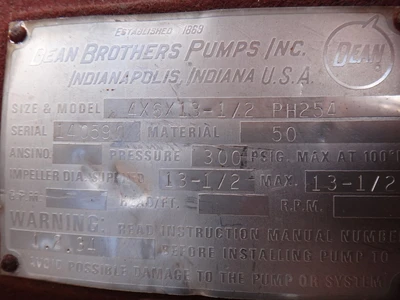 USED DEAN BROS PH254