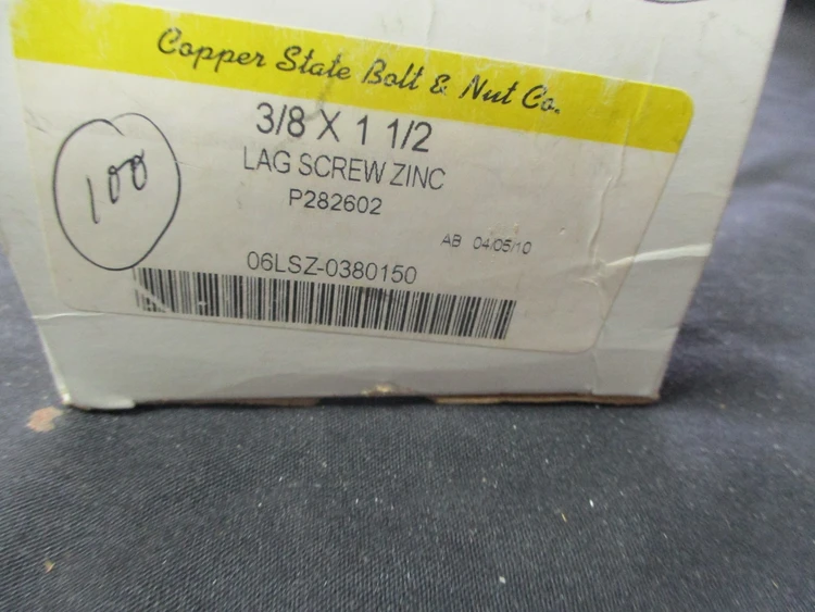 New | in-Stock Copper State Bolt & Nut Co P282602 Nuts & Screws Arizona US | ASSET CONVERSION SPECIALISTS, INC. #311814