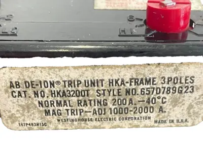 NEW WESTINGHOUSE HKA3200T CIRCUIT BREAKER TRIP UNIT