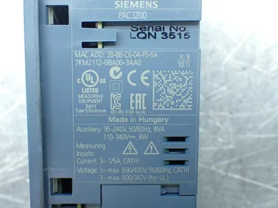 Used SIEMENS 7KM21120BA003A00 Power Meters Ohio US | HGR 24 #802971