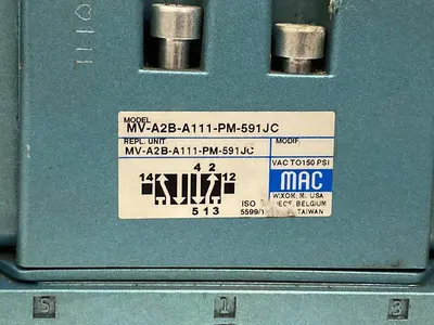 Used MAC VALVES MV-A2B-A211-PM-591J Solenoid Valves Ohio US | Surplus Asset Holdings #1246192