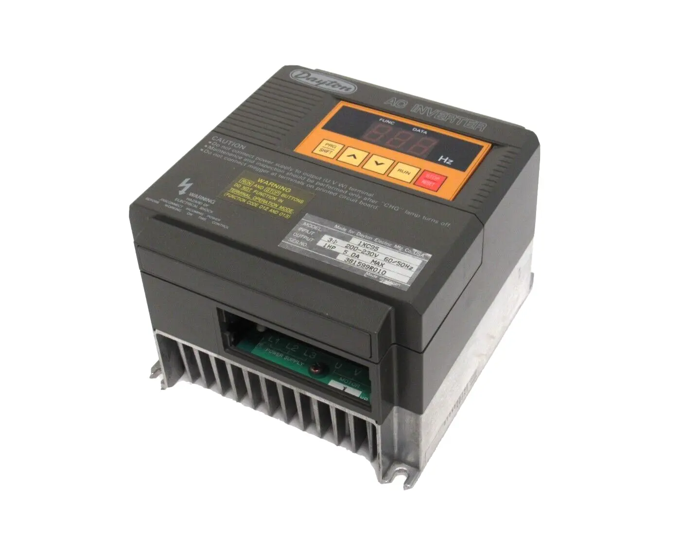 USED DAYTON 1XC95 AC INVERTER 200-230V 1HP