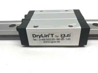 Used igus drylin® T Standard Carriage 2x with Hand Clamp, 16-1/8" Rail Slides Michigan US | Maverick Industrial Sales #1397738