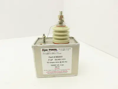 Ajax Tocco 000651 Capacitor Induction Heating .01uF 20,000 VDC 10A rms @ 60HZ