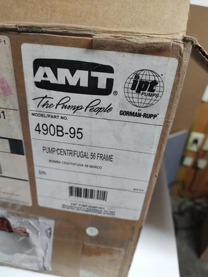 USED AMT 490B-95 Centrifugal Pump 56 Frame NEW 490B-95