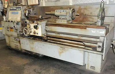 USED LODGE & SHIPLEY 18" X 84" GAP BED GEARED HEAD ENGING LATHE