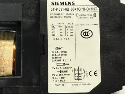 USED SIEMENS 3TH4391-0B