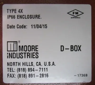 NEW MOORE INDUSTRIES TDY/PRG/4-20MA/10-42DC TEMPERATURE TRANSMITTER
