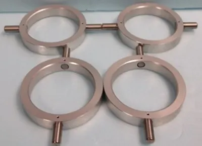 QTY. 4. NO NAME NO #S ALUMINUM CENTRIFUGE BUCKET 4...