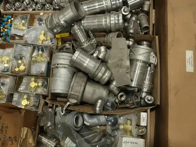 3 PALLETS OF ASSORTED VALVE PARTS