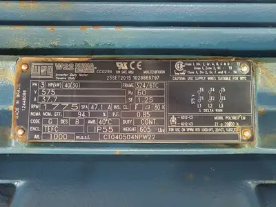 Weg Electric Motor 40HP & Armstrong Pump