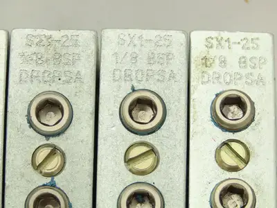 DropsA SX1-25 Modular Lubricator Divider Valve Block 1/8" BSP Lot of 6