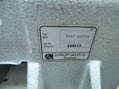 Used DURKOPP ADLER K467 437554 Sewing Equipment Texas US | Aucto #1461149