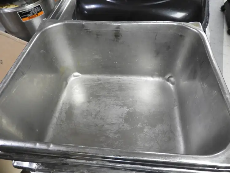 Used Falcon Restaurant Supply Used 1/2 Size Stainless Steel Steam Table / Hotel Pan - 6" Deep Steam Pans Illinois US | Falcon Restaurant Supply #1376559
