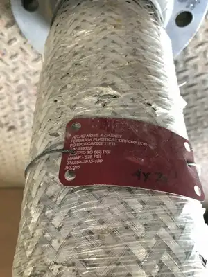 4″ X 20″ Flanged Braided Stainless Steel Flexible Hose 375PSI