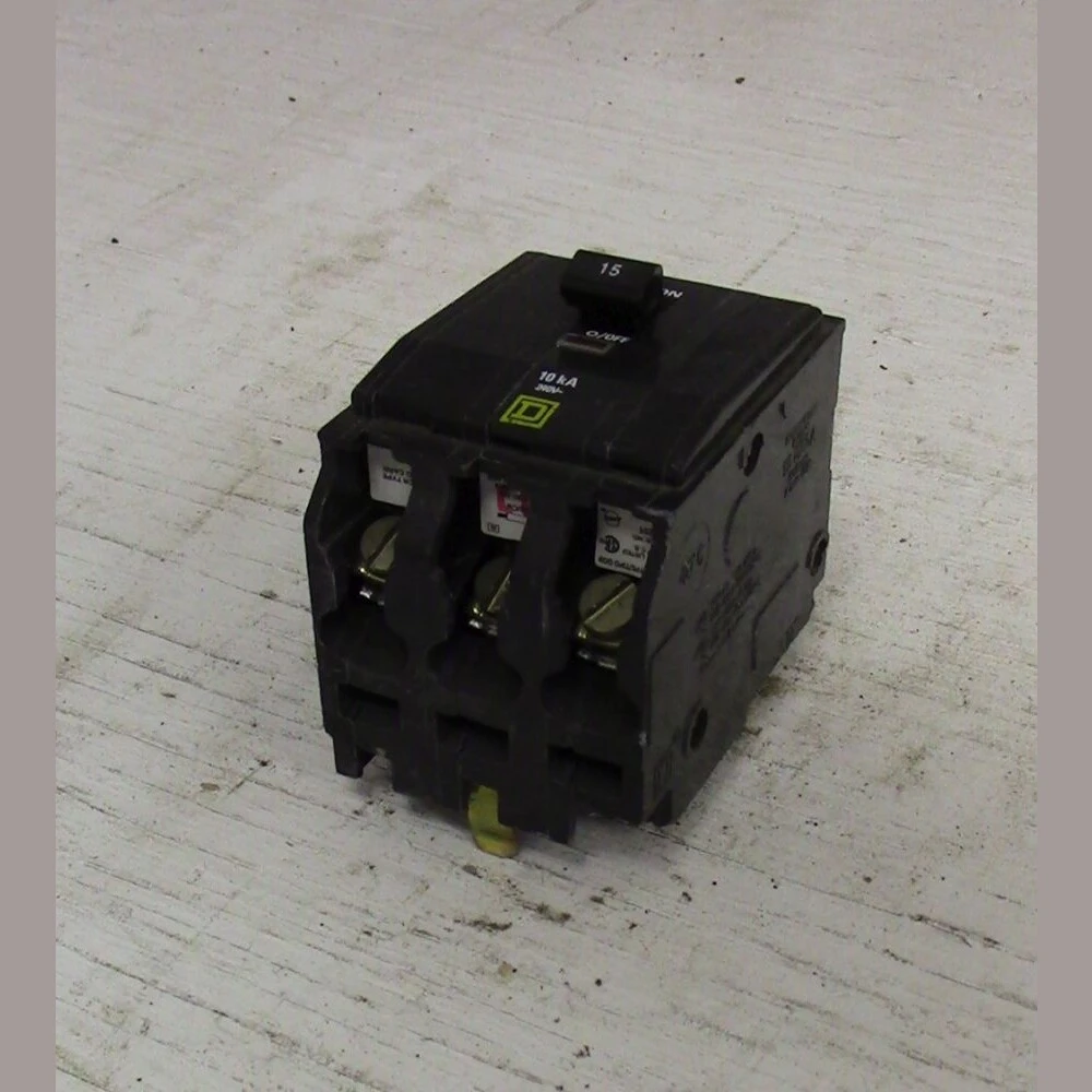 Square D 3 Pole 15 Amp Bolt-on Breaker